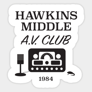 Hawkins A.V. Club 1984 Sticker